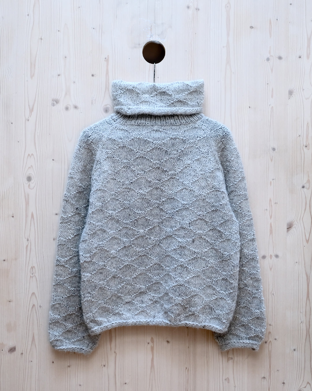 Xmark Pattern Design Chunky Vala Sweater Knitting Pattern - Top-Down Raglan with Turtleneck